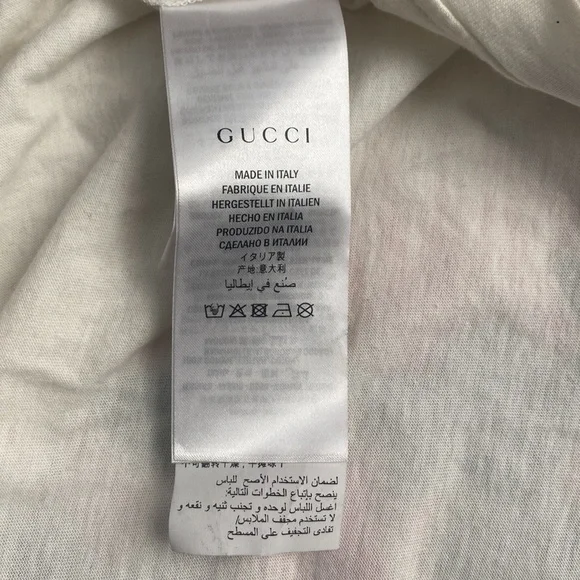 Gucci Hollywood Embroidered T-Shirt Off White Authentic - Picture 7 of 10